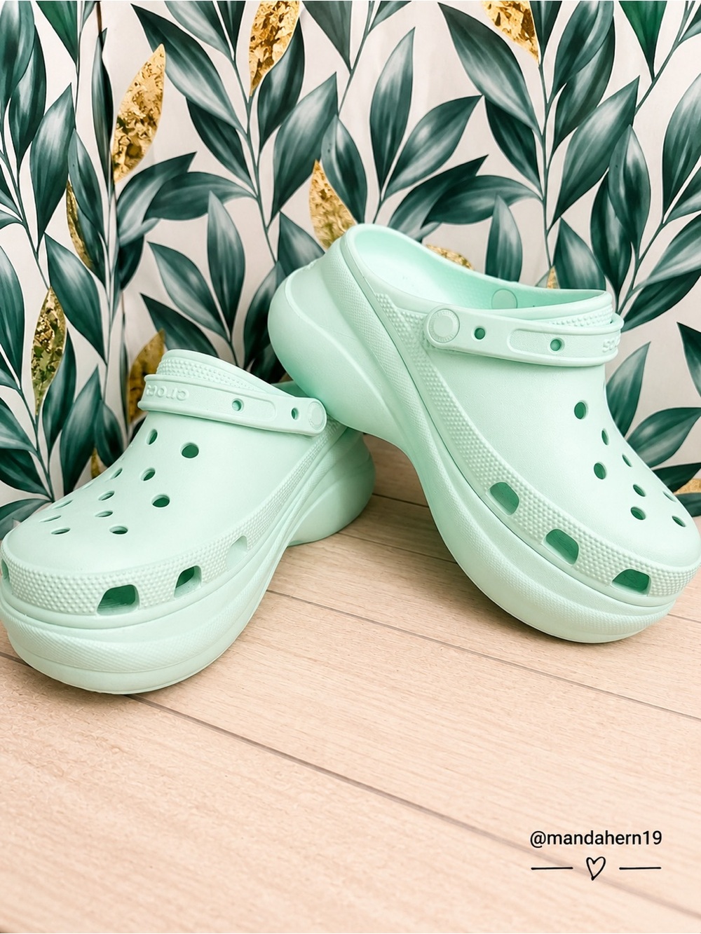 Mint Green Crocs  - Comfort Lightweight Shoe